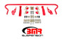 BMR SB042R - 11-14 S197 Mustang Rear Hollow 25mm Adj. Sway Bar Kit w/ Bushings - Red
