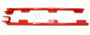 BMR SFC003R - 98-02 4th Gen F-Body Convertible LS1 Weld-On Tubular Subframe Connectors - Red
