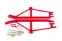 BMR SFC019R - 93-02 F-Body Non-Convertible Bolt-On 4-Point Subframe Connectors - Red