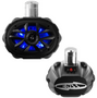 Boss Audio MRWT69RGB - Systems 6 x 9In ATV UTV Marine Waketower Stereo Speakers - RGB Illumination