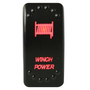 Bulldog Winch 20262 - Winch Power Rocker Switch - On/Off 5-Pin-Red