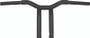 Burly Brand B12-6051SB - Dominator Raked Bar 10in - Matte Black