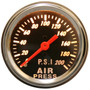 Bulldog Winch 42074B - 0-200psi Air Pressure Gauge 2.0 Inch Mechanical Lighted