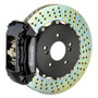 Brembo 1A1.6008A1 - 00-05 IS300 Front GT BBK 4 Piston Cast 2pc 328x28 2pc Rotor Drilled-Black