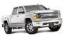 Bushwacker 40957-14 - Pocket/Rivet Style Color Matched Summit White 4-Piece Fender Flare Set for 2016-2018 Chevrolet Silverado 1500, 2017-2019 Chevrolet Silverado 2500 HD/3500 HD; Fits 78.8/97.8 In. Bed