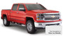 Bushwacker 40959-54 - Pocket/Rivet Style Color Matched Quicksilver Metallic 4-Piece Fender Flare Set for 2016-2017 Silverado 1500; Fits 69.3 In. Bed Only