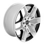 Carroll Shelby Wheels CS45-395512-CP - CS45 - 22 x 9.5 in. - 12mm Offset - Chrome Powder w/ Black