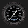 Classic Instruments AX57DGBLF - AutoCross Gray 3 3/8" Speedometer with Information Screen