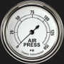 Classic Instruments CW318SLF - Classic White 2 5/8" Air Pressure Gauge
