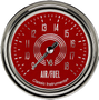 Classic Instruments V8RS394SLC - V8 Red Steelie 2 5/8" Air Fuel Ratio Gauge