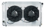 Cold Case Radiators FOM587K - 67-70 Mustang SB 24 Inch Aluminum Performance Radiator And Dual 12 Inch Fan Kit MT