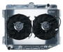 Cold Case Radiators MOP754AK - 70-74 E Body Challenger Aluminum Performance Radiator And 12 Inch Dual Fan Kit AT 17x26 Inch