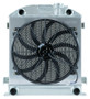 Cold Case Radiators STF907AK - 1932 Lowboy Flathead Engine Aluminum Performance Radiator & 16 Inch Fan Kit