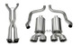 Corsa Performance 14469CB6 - 2.5 Inch Cat-Back Xtreme Dual Exhaust Polished 3.5 Inch Tips 05-08 Corvette A6 Auto Trans 6.0L/6.2L Stainless Steel  Performance