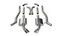 Corsa Performance 14968 - 3.0 Inch Cat-Back Plus X-Pipe Xtreme Exhaust Dual Rear Exit 4.5 Inch Polished Tips 10-15 Chevrolet Camaro SS Coupe Manual Trans 6.2L V8 Stainless Steel  Performance