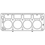 Cometic C15494-051 - GM LS1/LS2/LS3/LS6 Gen-III/IV Small Block V8 .051in MLS Cylinder Head Gasket 4.030in Bore