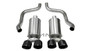 Corsa Performance 21010BLK - Corvette 2.5 Inch Axle-Back Dual Rear Exit with Twin 4.5 Inch Black PVD Pro-Series Tips Xtreme Sound 05-07 Corvette 6.0 Liter  Performance