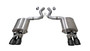 Corsa Performance 21002BLK - 3.0 Inch Valved Axle-Back Sport Dual Exhaust Black 4.0 Inch Tips 18-Present Mustang GT Fastback Active Valves 5.0L V8 Stainless Steel  Performance