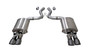 Corsa Performance 21002GNM - 3.0 Inch Valved Axle-Back Sport Dual Exhaust Gunmetal 4.0 Inch Tips 18-Present Mustang GT Fastback Active Valves 5.0L V8 Stainless Steel  Performance