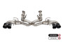 Corsa Performance 21105CFBLK - 2020-2025 Chevrolet Corvette C8 RWD 3in Valved Cat-Back Delete w/ NPP w/4.5in CF Black PVDTips
