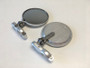 CRG Constructors HSLS-201-R - CRG Hindsight Folding 3 in. Round Bar-End Mirror Right - Silver
