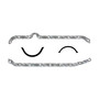 Cometic C5294 - Chevy Gen1 Small Block V8 .094in Fiber Oil Pan Gskt Kit-Right Side Dipstick-Thick Front Seal