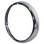 Crown Automotive Jeep Replacement J0649518 - Chrome Left or Right Headlight Bezel for 1946-71 Jeep & Willys Vehicles