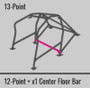Cusco 320 270 W13 - SFTY21 2-Pssgr 13pt BLK Around Dash Roll Cage 95-01 Acura Integra Type R (DC2) (S/O/No Cancel)