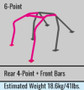 Cusco 429 261 EM - Roll Cage 6 Points w/ Harness Bar 2016+ Mazda Miata (ND5RC) - Chromoly (S/O / No Cancel)