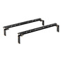 CURT 16100 - Universal 5th Wheel Base Rails, 25K (Gloss Black)