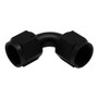 Deatschwerks 6-02-0216-B - 8AN Flare Female Swivel 90-Degree to 8AN Flare Female Swivel - Anodized Matte Black