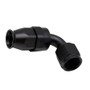Deatschwerks 6-02-0856-B - 8AN Female Swivel 90-Degree Hose End PTFE (Incl 1 Olive Insert) - Anodized Matte Black