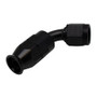 Deatschwerks 6-02-0871-B - 6 AN Female Flare Swivel 60-Degree Hose End PTFE - Anodized Matte Black
