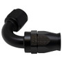 Deatschwerks 6-02-0878-B - 10AN Female Flare Swivel 120-Degree Hose End PTFE - Anodized Matte Black