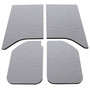 DEI 50140 - 11-18 Jeep Wrangler JK 2-Door Boom Mat Headliner - 4 Piece - Gray