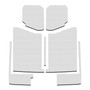DEI 50185 - 20-22 Jeep Gladiator JT 4-Door Boom Mat Complete Headliner Kit - 7 Piece - White