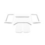 DEI 50292 - 11-18 Jeep Wrangler JK 4-Door Boom Mat Complete Headliner Kit - 6 Piece - White
