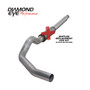 Diamond Eye K5316A-RP - Cat Back Exhaust System For 94-97.5 Ford F250/F350 Superduty 7.3L 5 Inch Single Pass No Muffler Aluminum