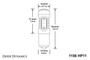 Diode Dynamics DD0002S - 1156 LED Bulb HP11 LED Red Single