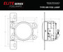 Diode Dynamics DD5163P - Elite Series Type MR Fog Lamps, White Pair