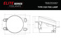 Diode Dynamics DD5143P - Elite Series Type CGX Fog Lamps, Yellow Pair