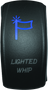 DragonFire Racing 521393 - Lighted Switch Whip On/Off Blue