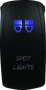 DragonFire Racing 521385 - Lighted Switch Spot Light On/Off Blue