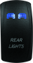 DragonFire Racing 521391 - Lighted Switch Rear Light On/Off Blue