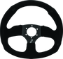 DragonFire Racing 522342 - Steering Wheels - D-shaped- Suede- Iron Series- 0in offset