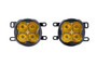 Diode Dynamics DD7203-SS3FOG-3075 - SS3 LED Fog Light Kit for 2012-2014 Toyota Prius, Yellow SAE Fog Max with Backlight