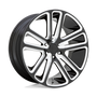 Dub S255229584+25 - S255 Flex 22X9.5 Gloss Black Milled