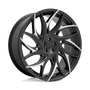 Dub S259240090+15 - S259 G.O.A.T. 24X10 Gloss Black With Machined Spokes