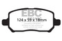 EBC DP31660C - 05-10 Chevrolet Cobalt 2.2 4 Lug Redstuff Front Brake Pads