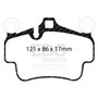 EBC DP32029C - 07-08 Porsche 911 (997) (Cast Iron Rotor only) 3.6 Carrera 2 Redstuff Front Brake Pads EBC DP32029C - 07-08 Porsche 911 (997) (Cast Iron Rotor only) 3.6 Carrera 2 Redstuff Front Brake Pads